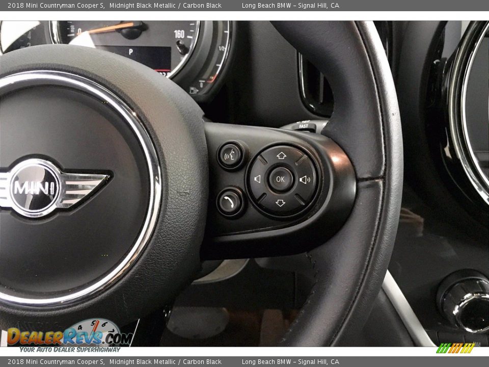 2018 Mini Countryman Cooper S Midnight Black Metallic / Carbon Black Photo #19