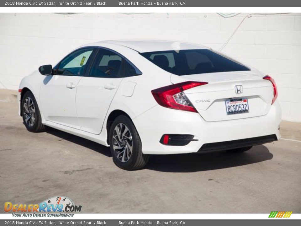 2018 Honda Civic EX Sedan White Orchid Pearl / Black Photo #2