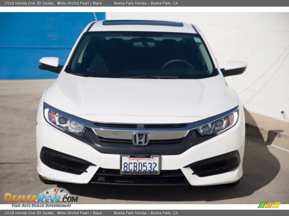 2018 Honda Civic EX Sedan White Orchid Pearl / Black Photo #7