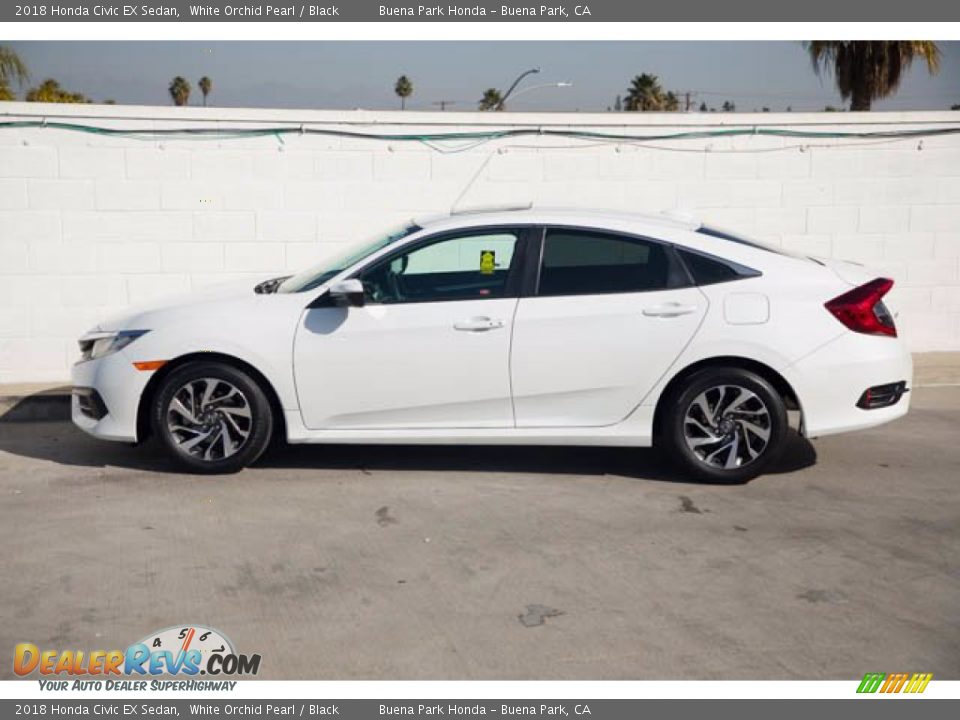 2018 Honda Civic EX Sedan White Orchid Pearl / Black Photo #10