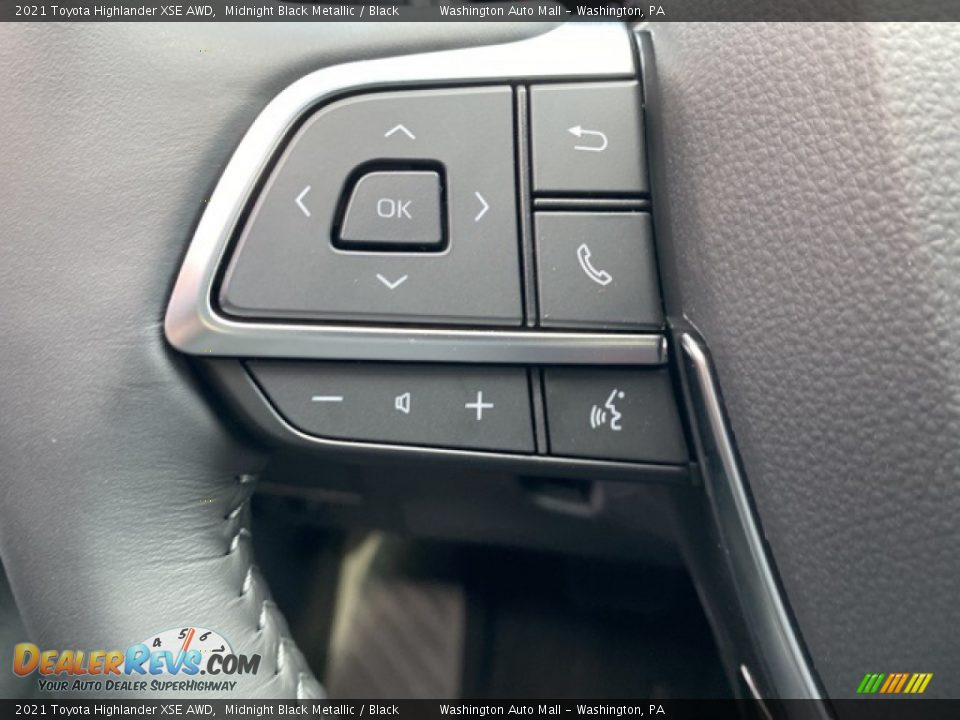 2021 Toyota Highlander XSE AWD Steering Wheel Photo #6