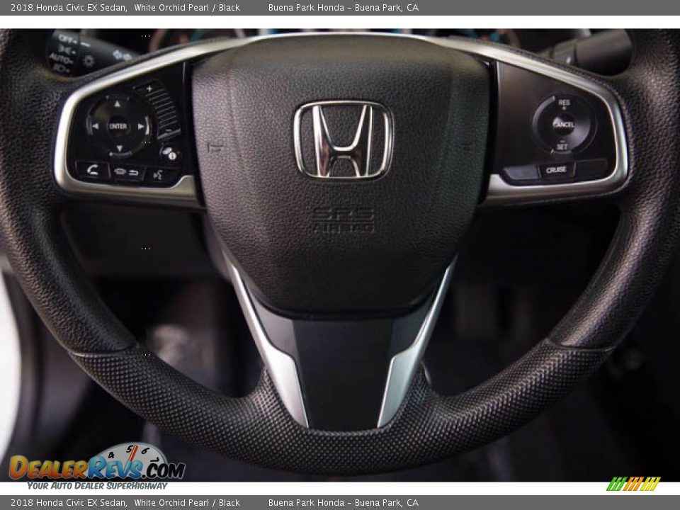 2018 Honda Civic EX Sedan White Orchid Pearl / Black Photo #15