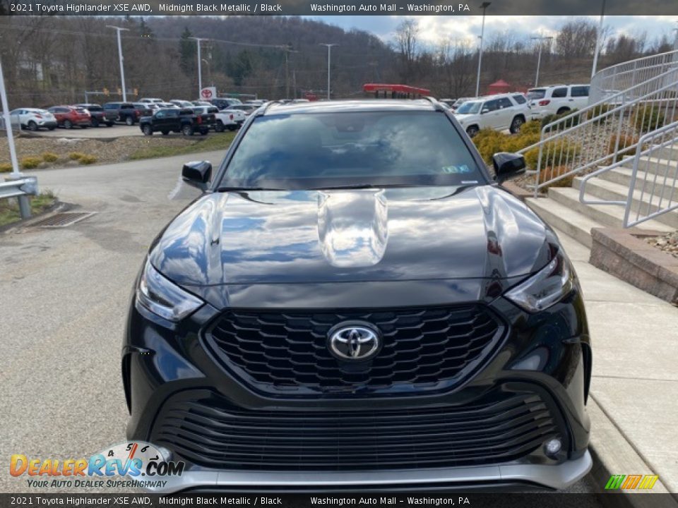 2021 Toyota Highlander XSE AWD Midnight Black Metallic / Black Photo #12