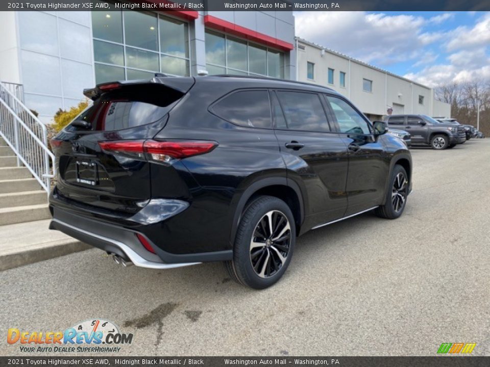 2021 Toyota Highlander XSE AWD Midnight Black Metallic / Black Photo #14