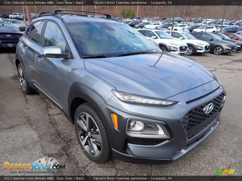 Front 3/4 View of 2021 Hyundai Kona Ultimate AWD Photo #3