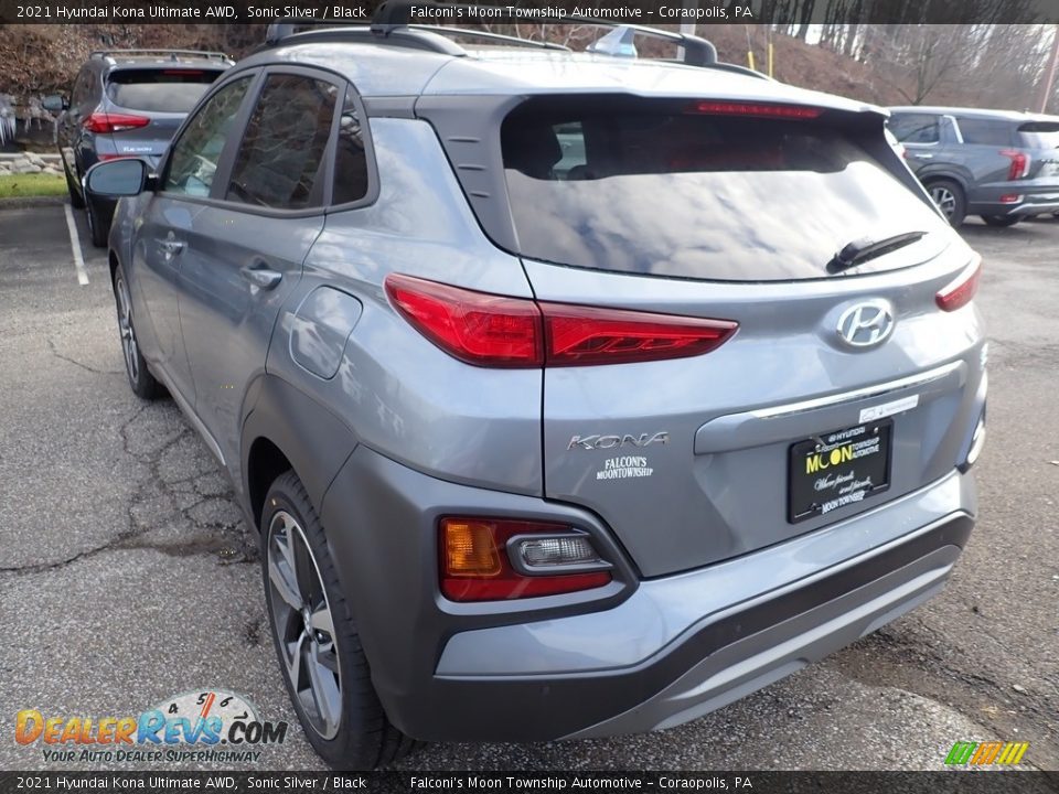 2021 Hyundai Kona Ultimate AWD Sonic Silver / Black Photo #6