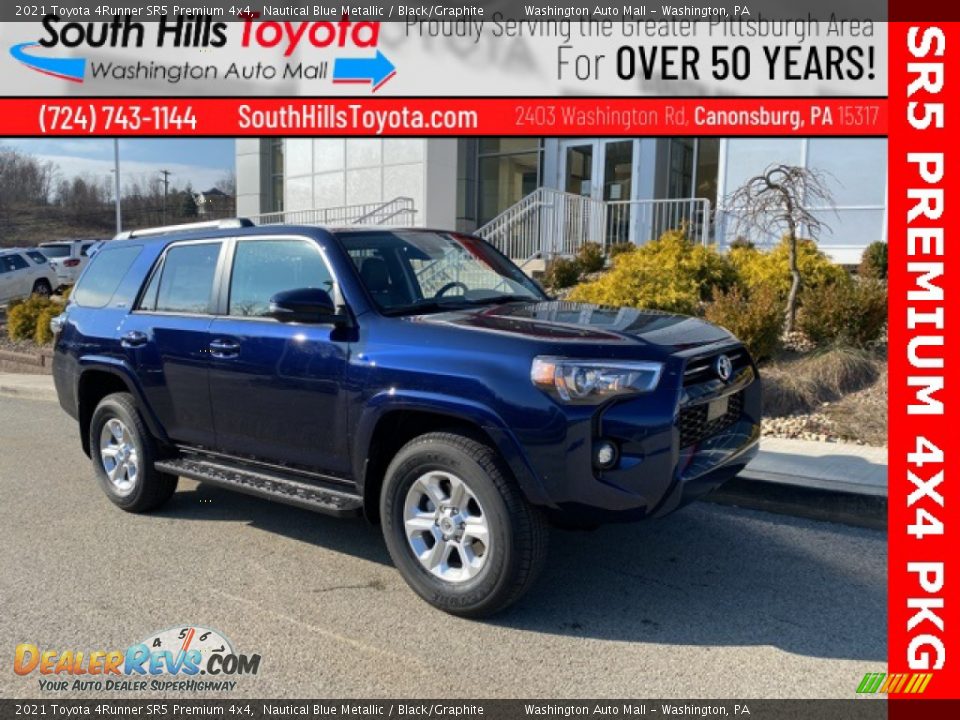 2021 Toyota 4Runner SR5 Premium 4x4 Nautical Blue Metallic / Black/Graphite Photo #1