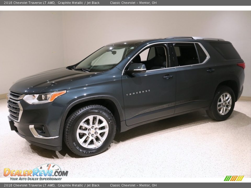 2018 Chevrolet Traverse LT AWD Graphite Metallic / Jet Black Photo #3