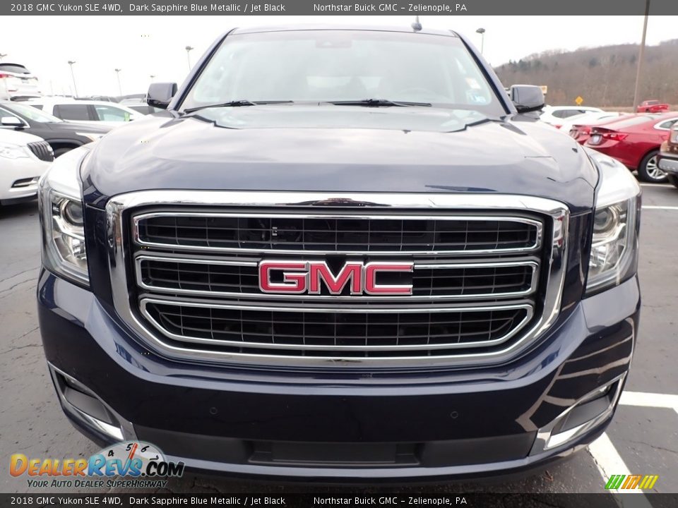 2018 GMC Yukon SLE 4WD Dark Sapphire Blue Metallic / Jet Black Photo #3