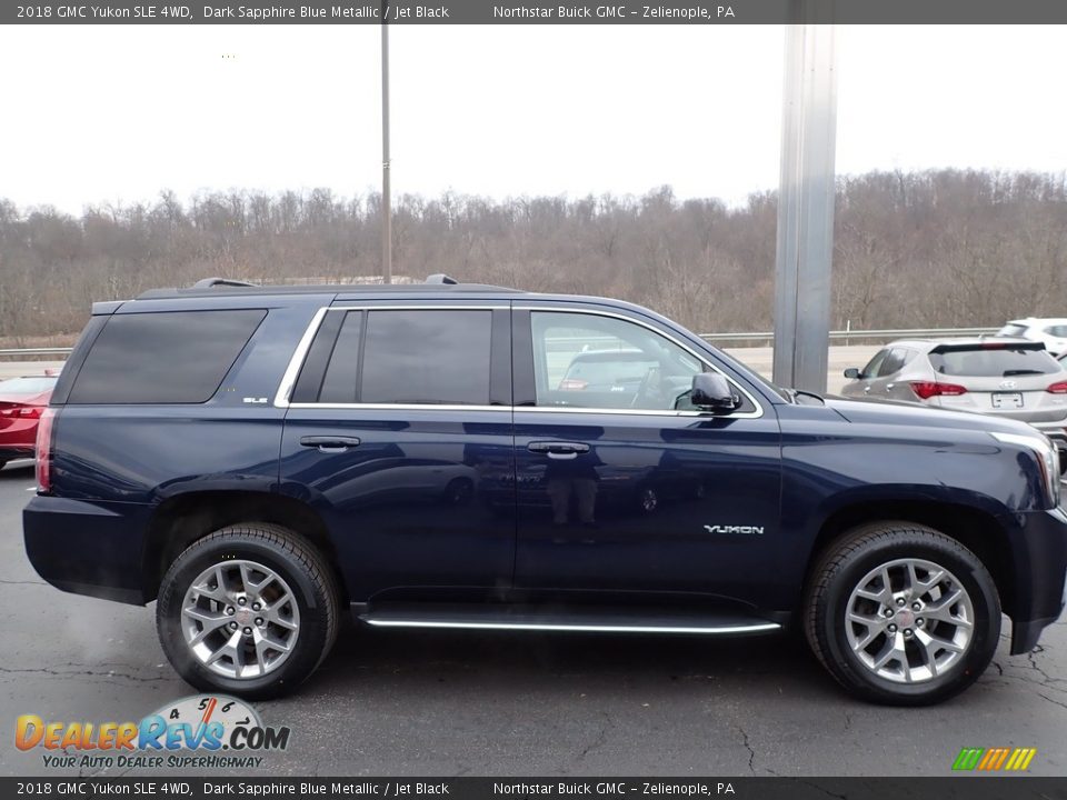 Dark Sapphire Blue Metallic 2018 GMC Yukon SLE 4WD Photo #5