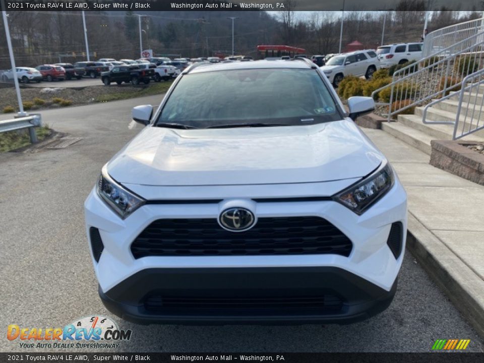 2021 Toyota RAV4 LE AWD Super White / Black Photo #11