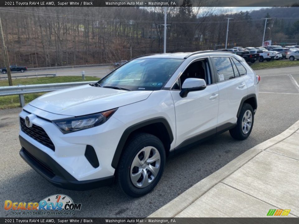 2021 Toyota RAV4 LE AWD Super White / Black Photo #12