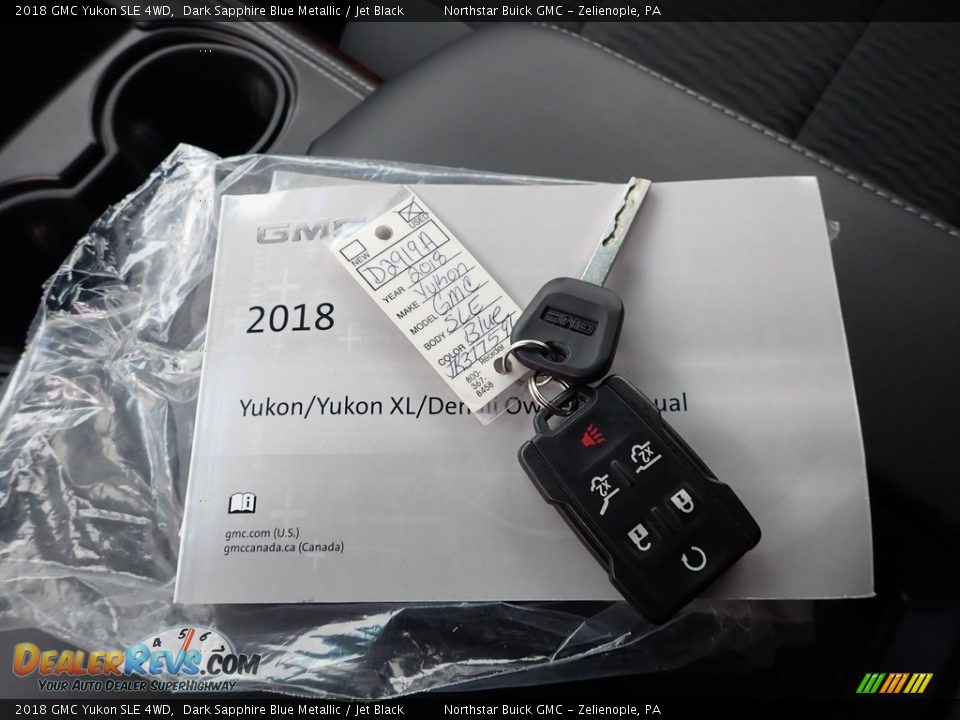2018 GMC Yukon SLE 4WD Dark Sapphire Blue Metallic / Jet Black Photo #29