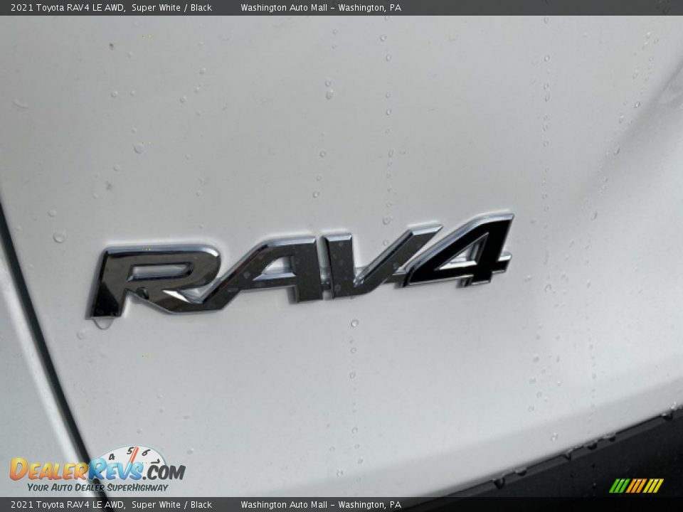 2021 Toyota RAV4 LE AWD Super White / Black Photo #22