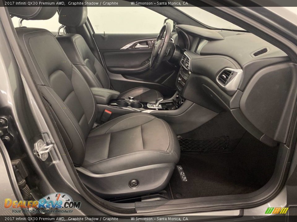 Graphite Interior - 2017 Infiniti QX30 Premium AWD Photo #14