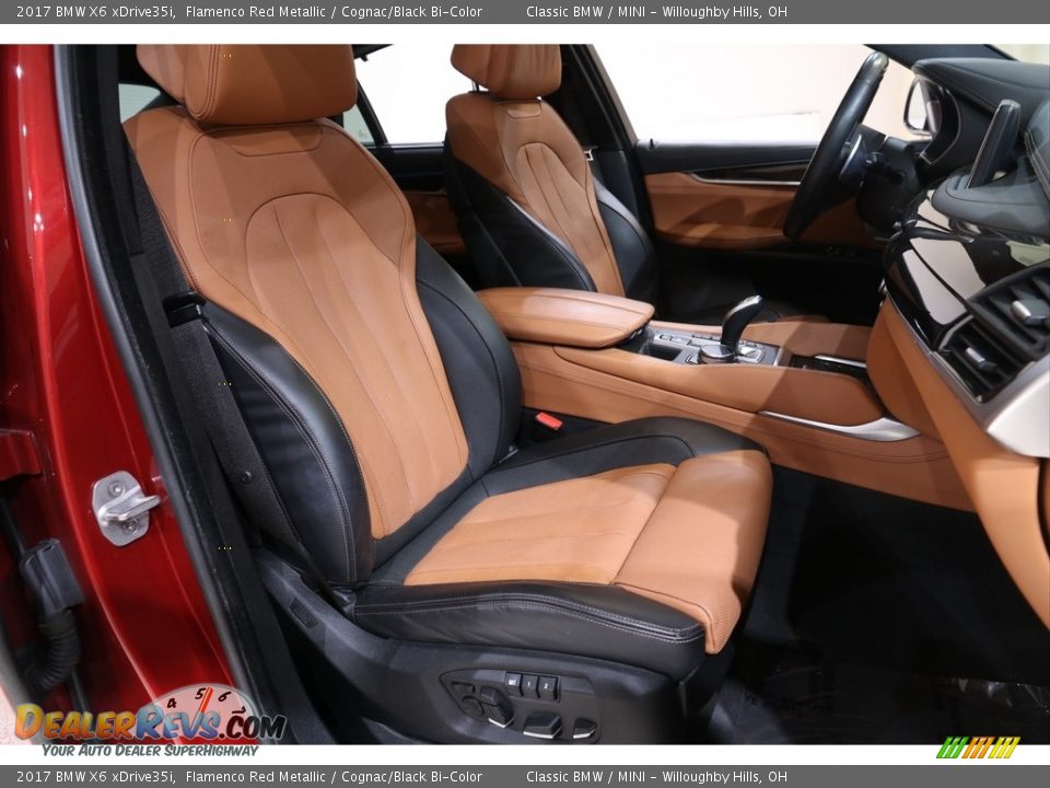 2017 BMW X6 xDrive35i Flamenco Red Metallic / Cognac/Black Bi-Color Photo #21