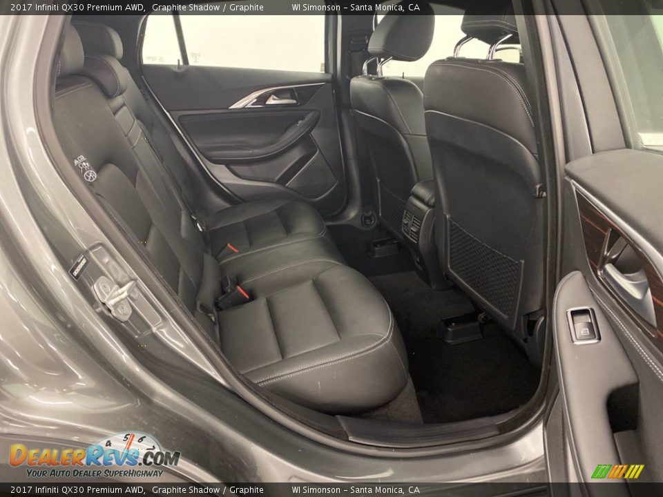 Rear Seat of 2017 Infiniti QX30 Premium AWD Photo #15