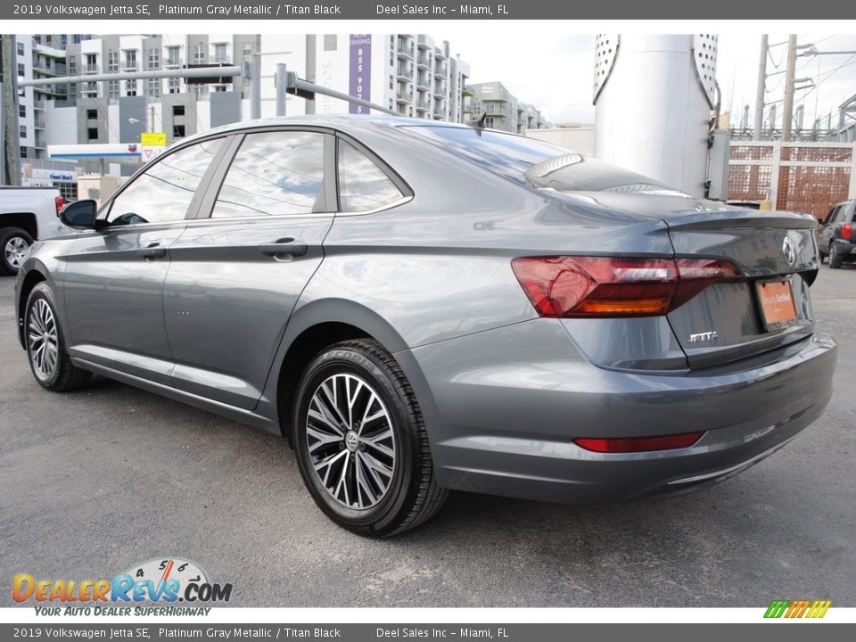 2019 Volkswagen Jetta SE Platinum Gray Metallic / Titan Black Photo #7