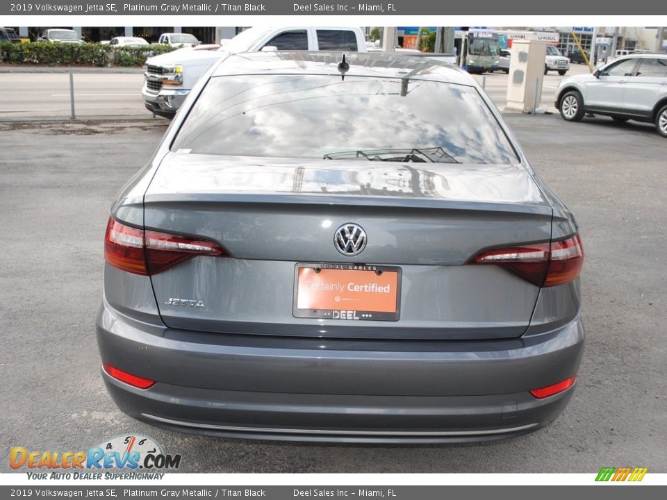 2019 Volkswagen Jetta SE Platinum Gray Metallic / Titan Black Photo #8