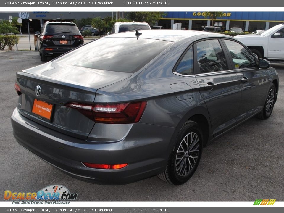 2019 Volkswagen Jetta SE Platinum Gray Metallic / Titan Black Photo #9