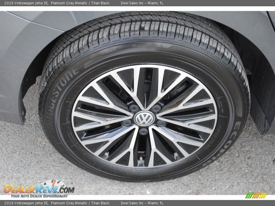 2019 Volkswagen Jetta SE Platinum Gray Metallic / Titan Black Photo #10