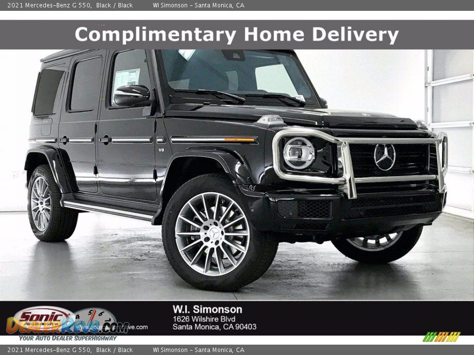 2021 Mercedes-Benz G 550 Black / Black Photo #1