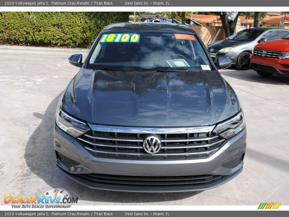 2020 Volkswagen Jetta S Platinum Gray Metallic / Titan Black Photo #3