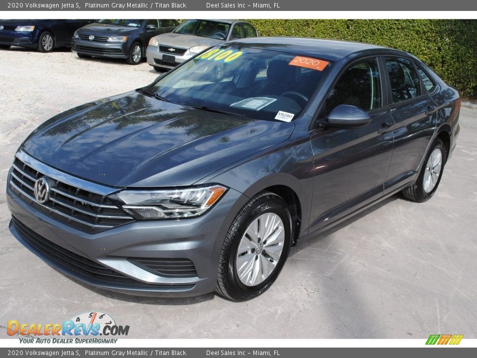 2020 Volkswagen Jetta S Platinum Gray Metallic / Titan Black Photo #4