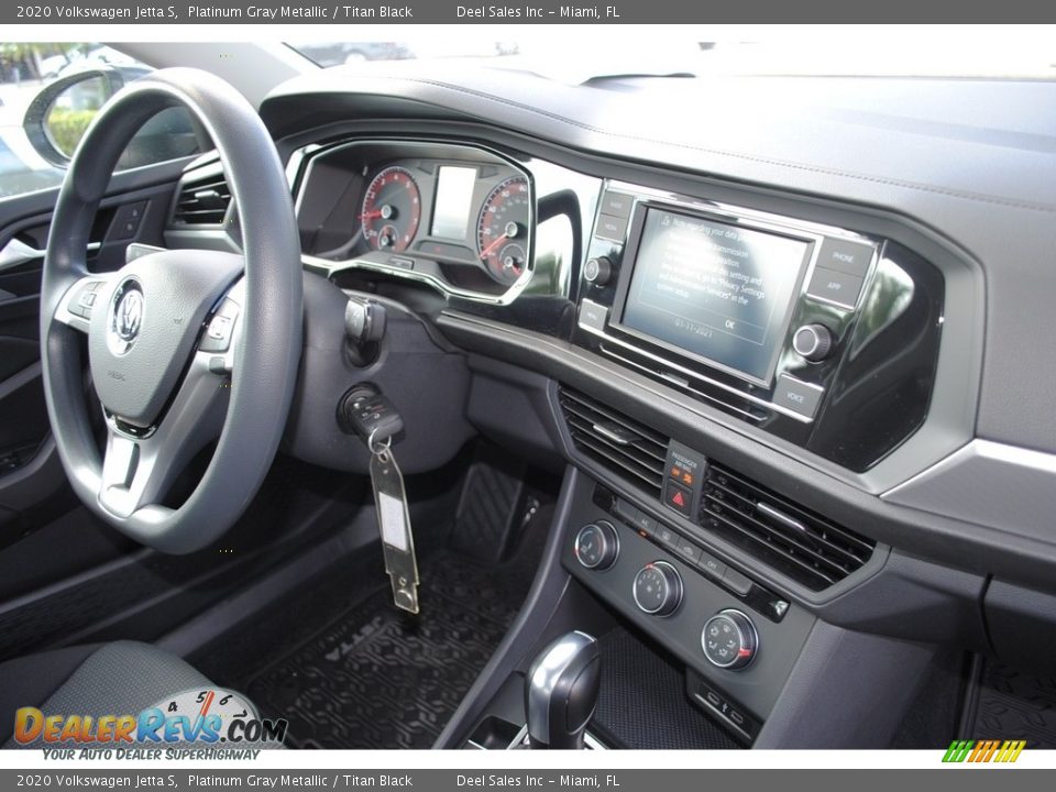 2020 Volkswagen Jetta S Platinum Gray Metallic / Titan Black Photo #19