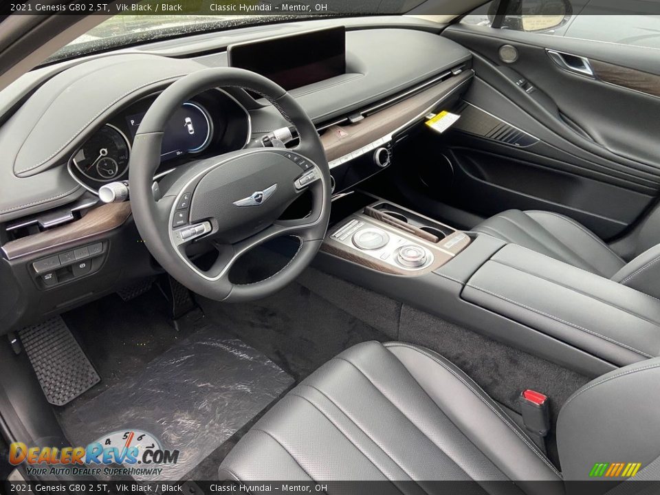 Black Interior - 2021 Genesis G80 2.5T Photo #5