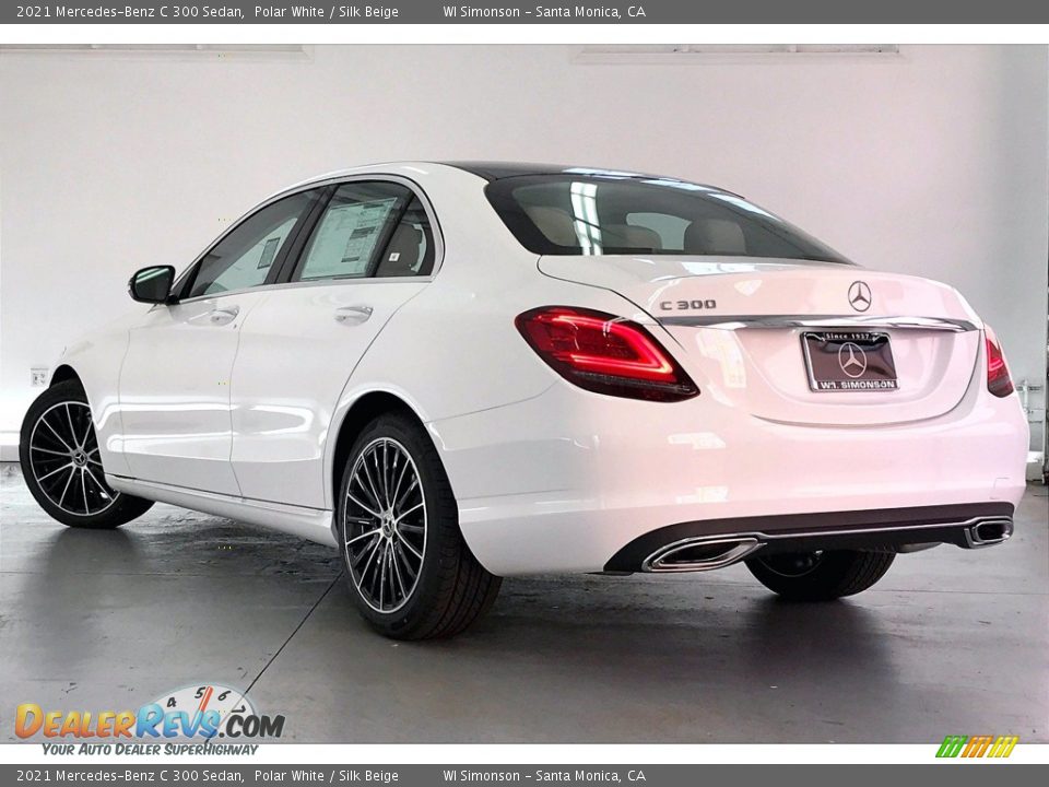 2021 Mercedes-Benz C 300 Sedan Polar White / Silk Beige Photo #2