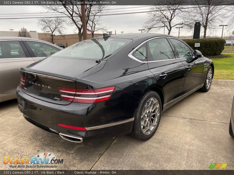 2021 Genesis G80 2.5T Vik Black / Black Photo #6