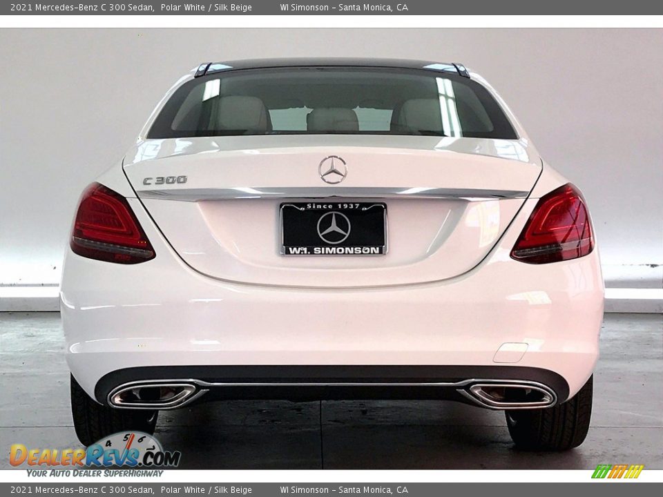 2021 Mercedes-Benz C 300 Sedan Polar White / Silk Beige Photo #3