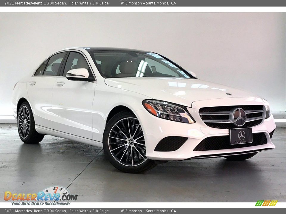 2021 Mercedes-Benz C 300 Sedan Polar White / Silk Beige Photo #12