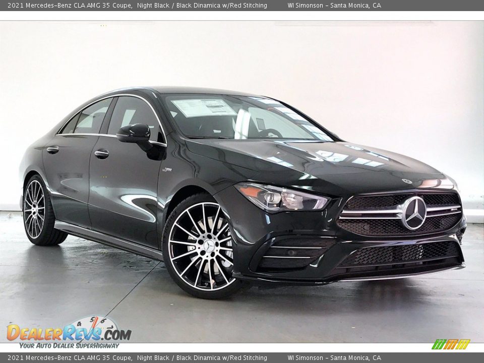 Front 3/4 View of 2021 Mercedes-Benz CLA AMG 35 Coupe Photo #12