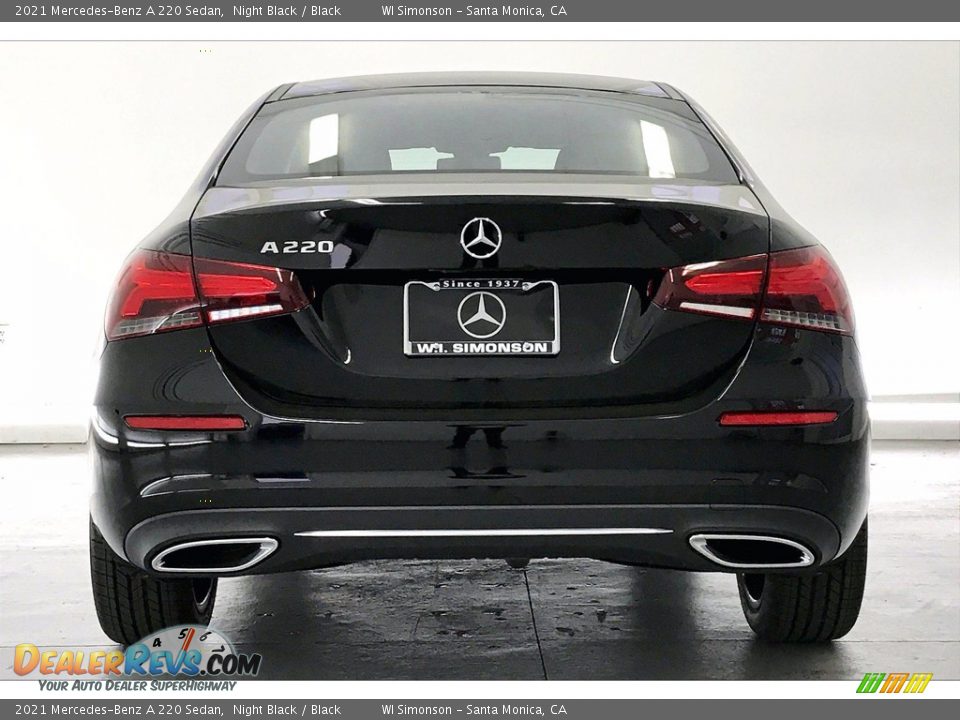 2021 Mercedes-Benz A 220 Sedan Night Black / Black Photo #3