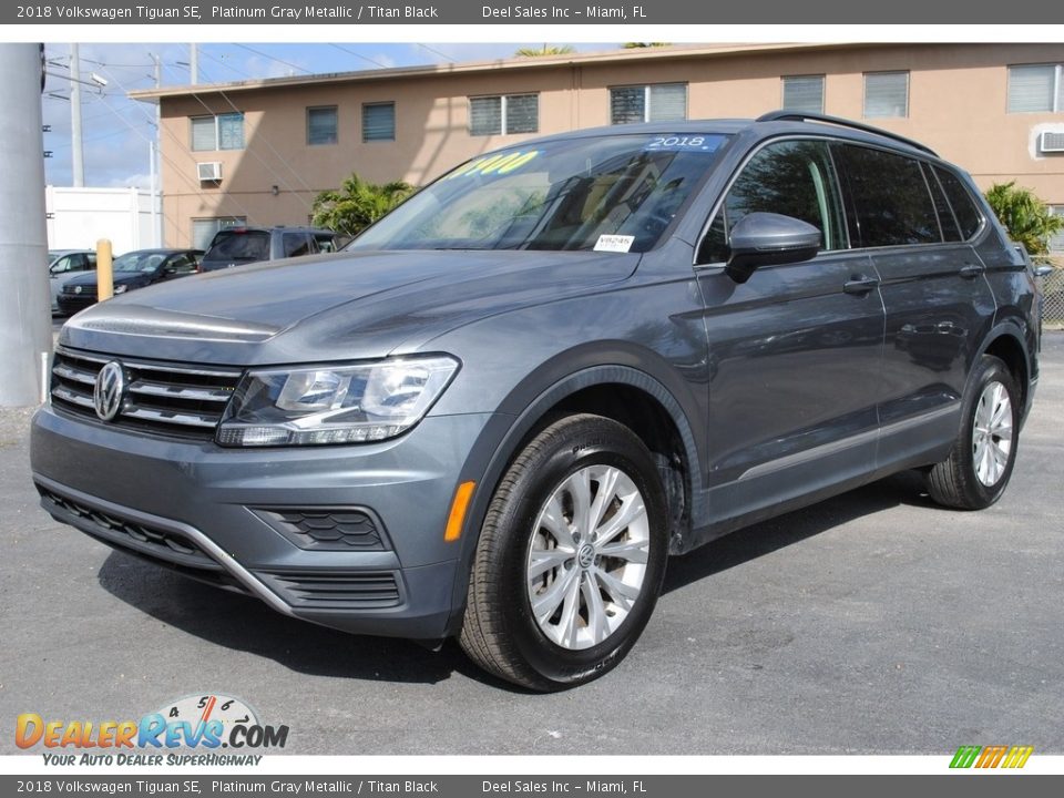 2018 Volkswagen Tiguan SE Platinum Gray Metallic / Titan Black Photo #5