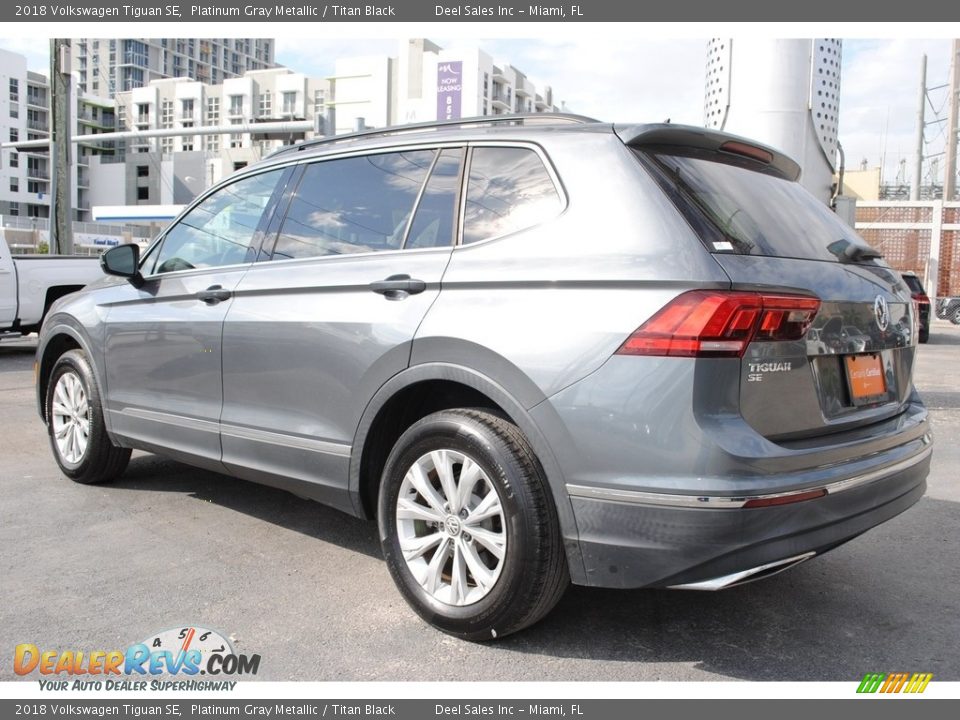 2018 Volkswagen Tiguan SE Platinum Gray Metallic / Titan Black Photo #7