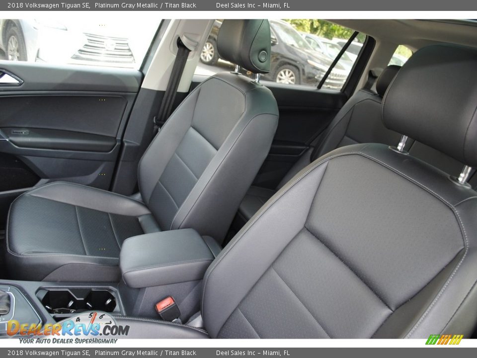 2018 Volkswagen Tiguan SE Platinum Gray Metallic / Titan Black Photo #12