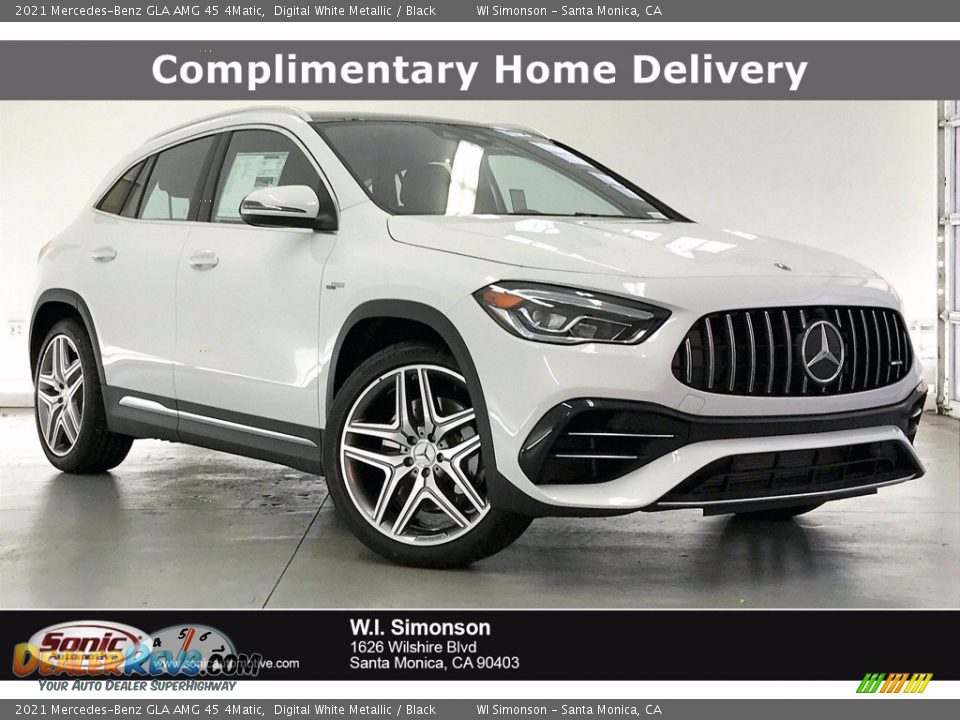 2021 Mercedes-Benz GLA AMG 45 4Matic Digital White Metallic / Black Photo #1