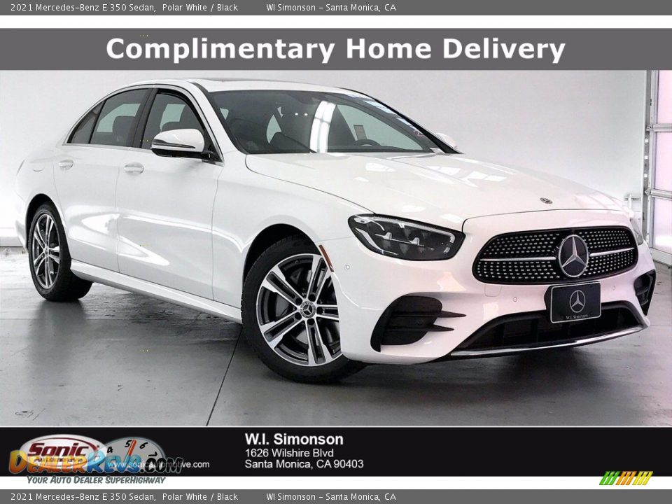 2021 Mercedes-Benz E 350 Sedan Polar White / Black Photo #1