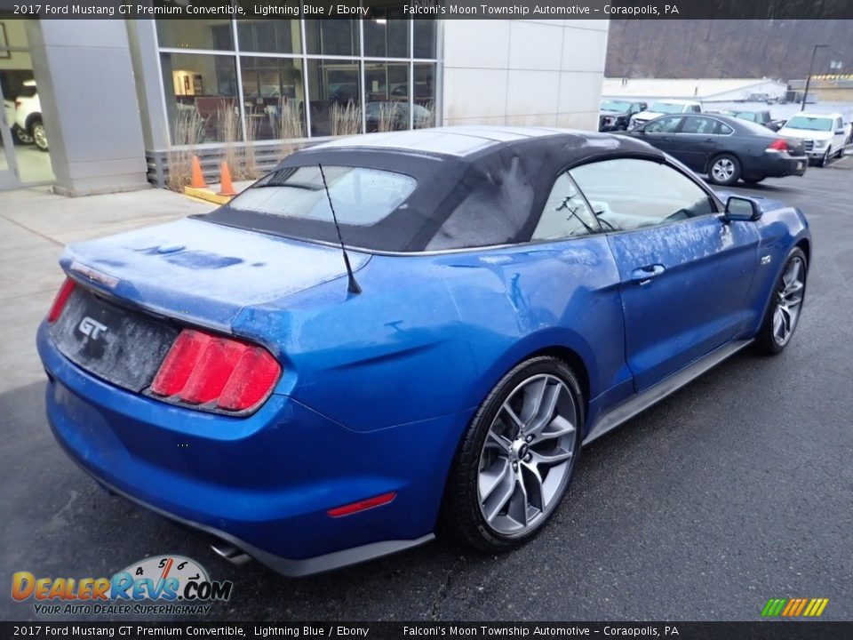 2017 Ford Mustang GT Premium Convertible Lightning Blue / Ebony Photo #2