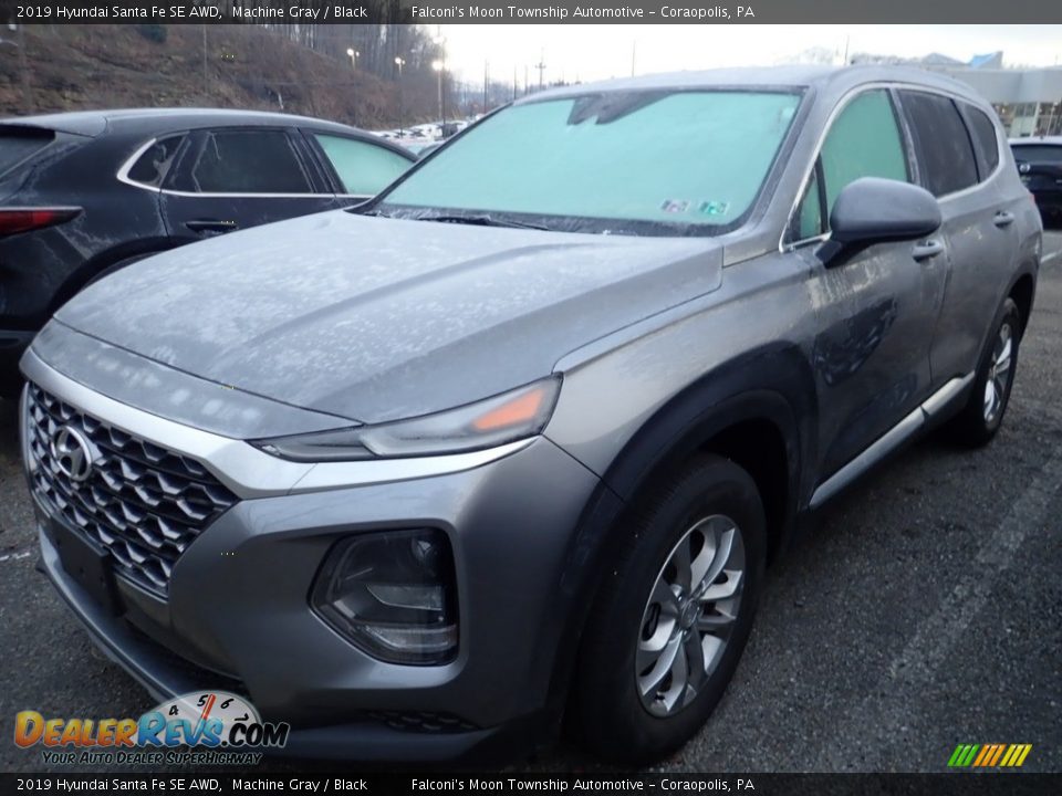 2019 Hyundai Santa Fe SE AWD Machine Gray / Black Photo #1