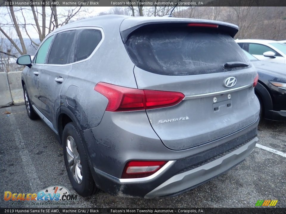 2019 Hyundai Santa Fe SE AWD Machine Gray / Black Photo #2