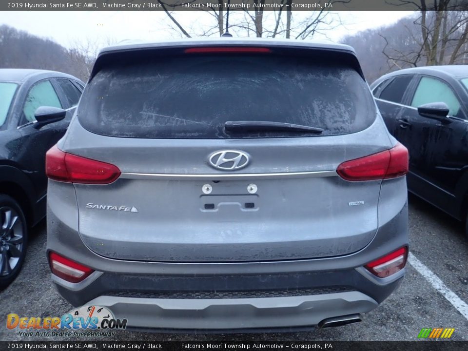 2019 Hyundai Santa Fe SE AWD Machine Gray / Black Photo #3