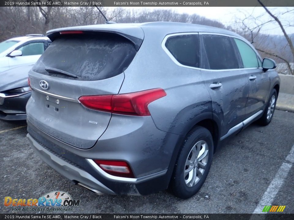 2019 Hyundai Santa Fe SE AWD Machine Gray / Black Photo #4