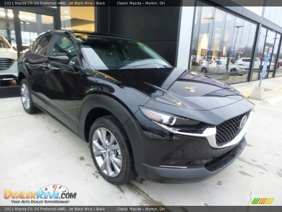 2021 Mazda CX-30 Preferred AWD Jet Black Mica / Black Photo #3