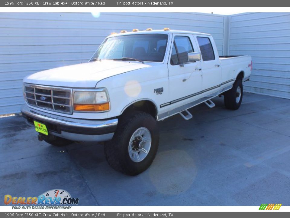 Oxford White 1996 Ford F350 XLT Crew Cab 4x4 Photo #4