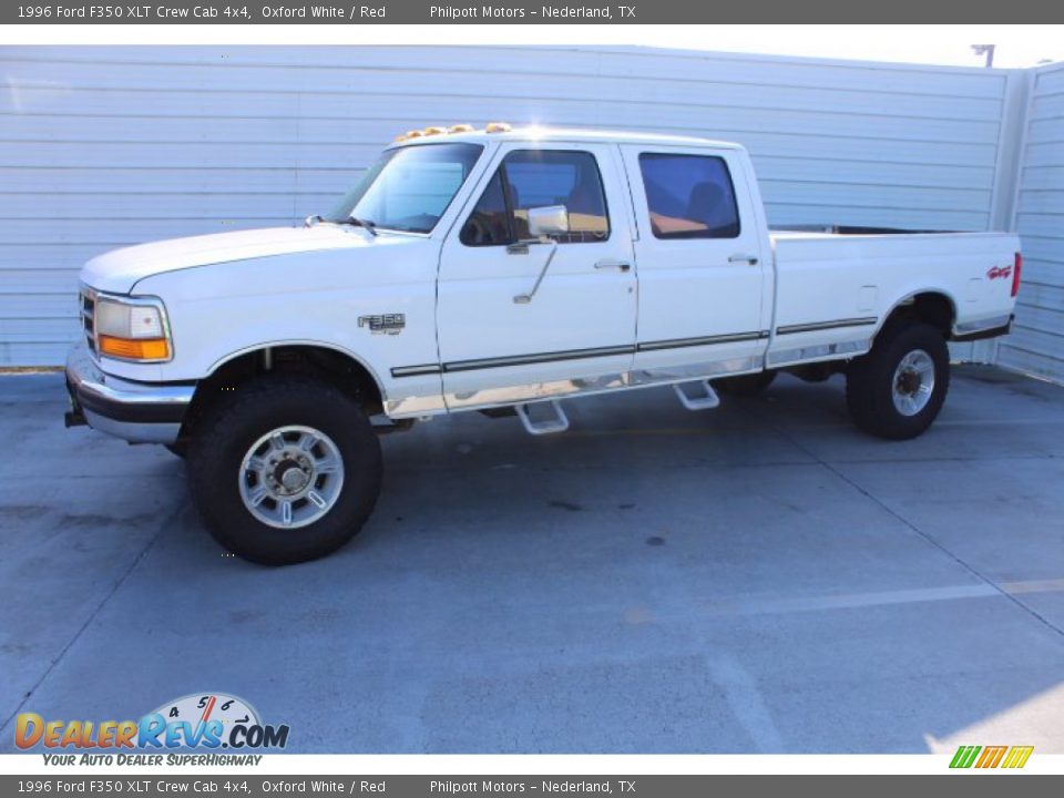 Oxford White 1996 Ford F350 XLT Crew Cab 4x4 Photo #6