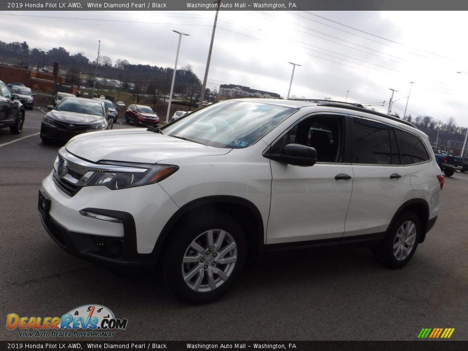 2019 Honda Pilot LX AWD White Diamond Pearl / Black Photo #6